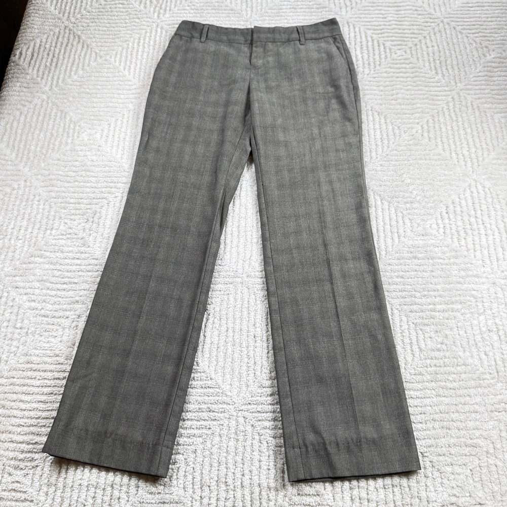 Old Navy Dress Pants Women's 2 Regular Gray Plaid Work Y2K 2008 Professional VTG